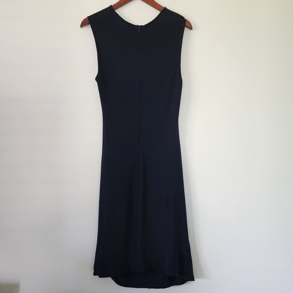 Theory Jorainna Sheath Dress in Sea Blue Sleeveless Knew Length Dress Size 12 - Picture 6 of 11